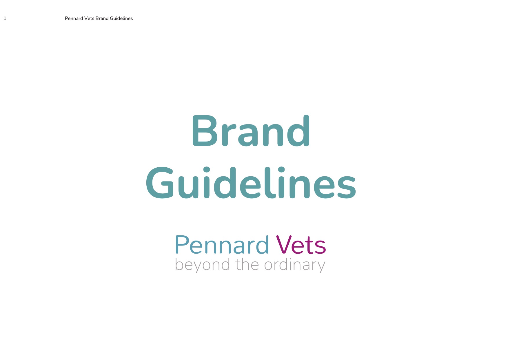 Pennard Vets Brand Guidelines